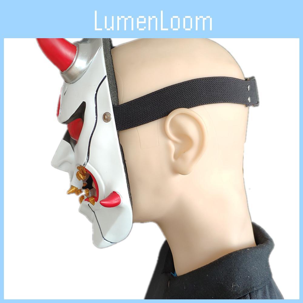 Unikalna żywiczna maska na Halloween z zabawną demoniczną twarzą do cosplayu i na imprezy