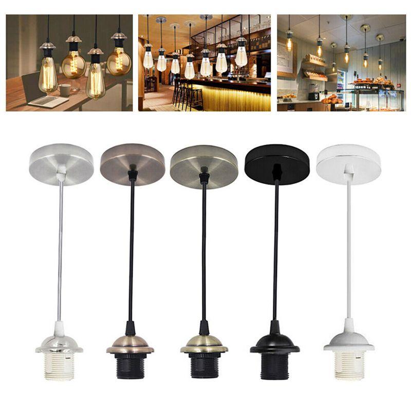 Pendant Light 1m Fitting Ceiling Rose E27 Suspension Set Light Base Decor Modern