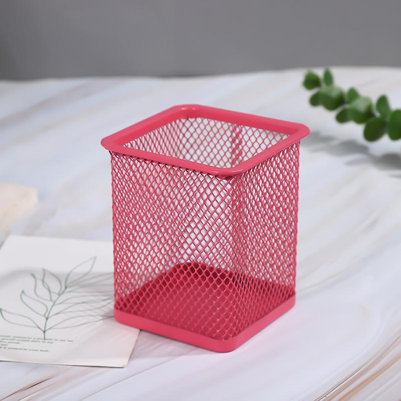 

Multifunction Square Mesh Pen Pot Multicolor Pen Holder Desk Tidy Stationery Organiser Pencil Storage Stationery Organizer