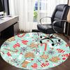 1pc Christmas Ornaments Chair Carpet for Office, Non-slip, Soft and Durable Office Rug for  Decoration, Perfect for Office yy251229157