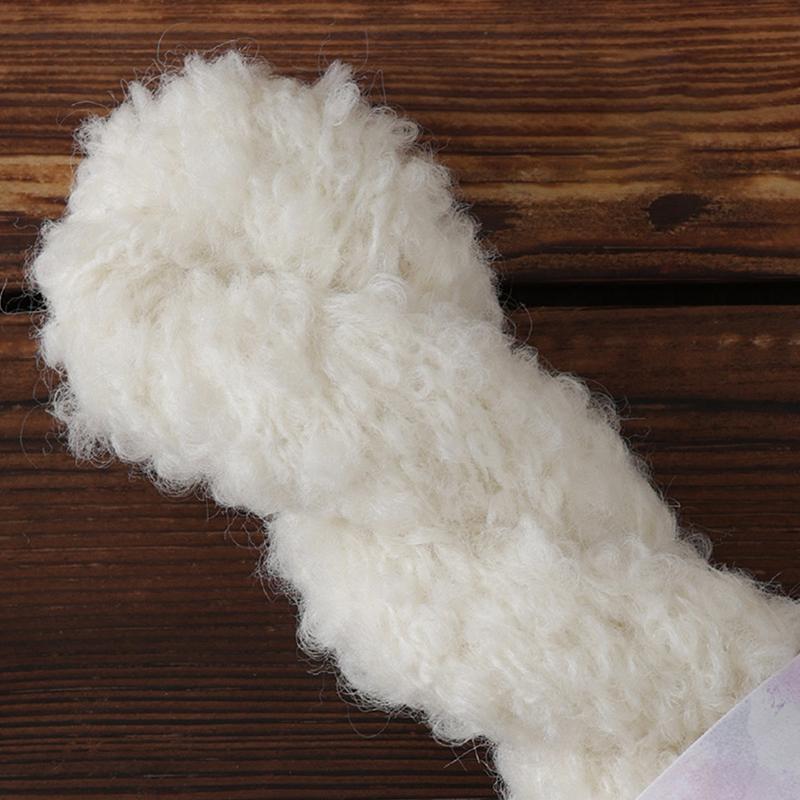 Wool Circle Solid Color Yarn Hand Woven Diy Scarf Hat Sweater Medium Thick Merino Wool Thread Soft And Comfortable Fluffy