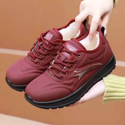 Cotton Shoes Women's Winter Velvet Thickened Snow Boots Women's Thick-soled Comfortable Sports Outdoor Warm Mother Shoes