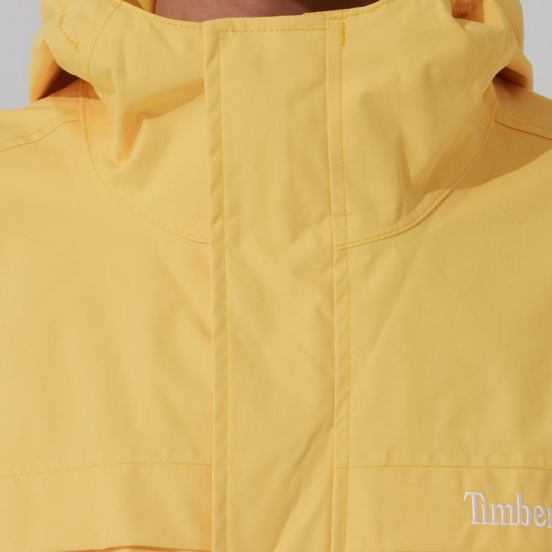 Timberland Tek Renk Su Geçirmez Kapüşonlu Fermuarlı Ceket Erkek Ceketleri Mimosa-Sarı A695W-EG4