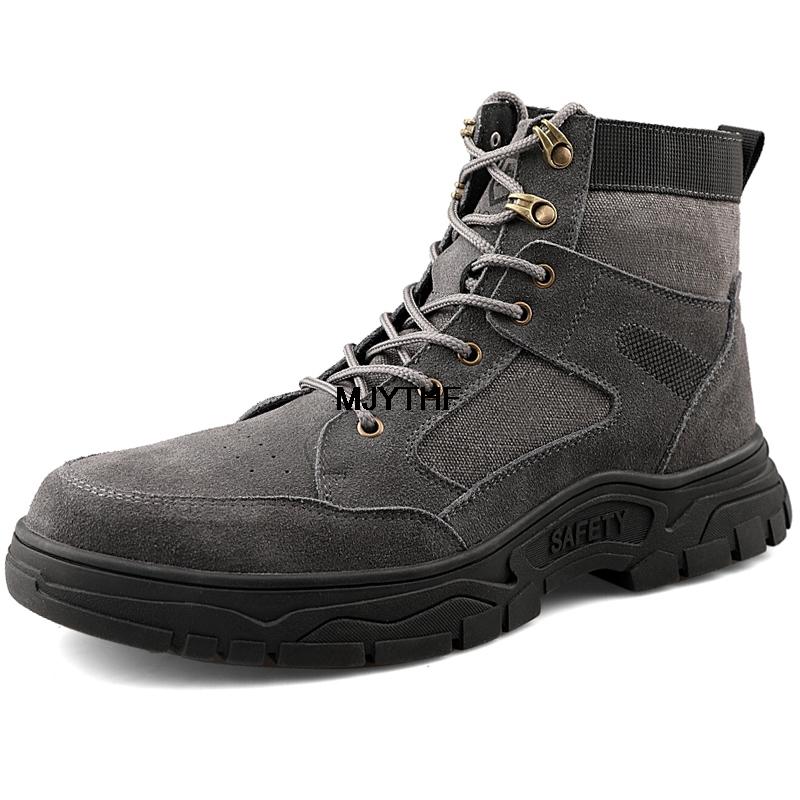 High Quality Work &Amp;  Boots Men Indestructible Shoes Puncture-Proof  Shoes For Security Boots Durable Work Boots 2022