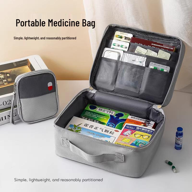 

Портативная сумка большой вместимости для оказания первой помощи и лекарств для дома и путешествий Large/Gray (24*11*19cm) Special