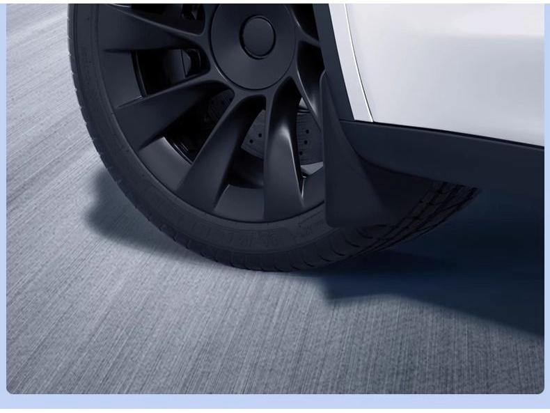Tesla Model Y/3 Refresh Punch-Free TPE Mudguards - Front & Rear