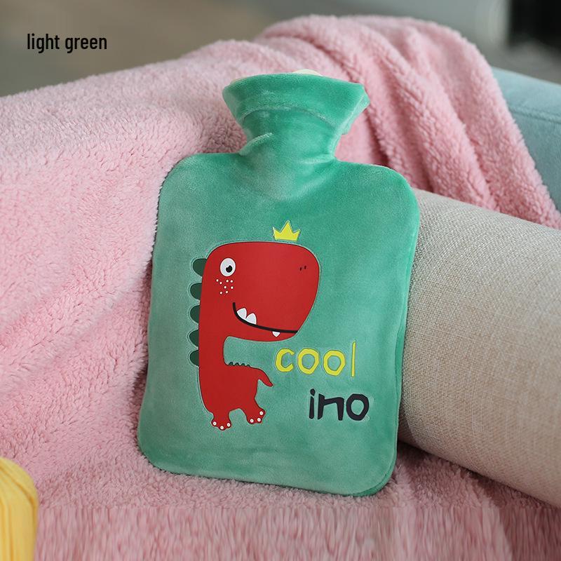 Bolsa de Água Quente Pelúcia Pelo de Coelho Estilo Coreano Extra Grande - Aquecedor de Mãos Compressão Quente PVC.