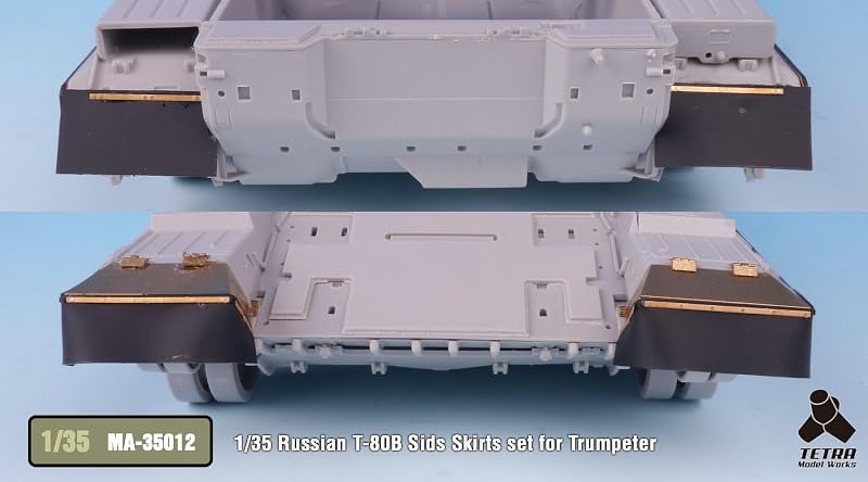 Tetra Model MA Series Russian Tank Side Skirt Set Plastic Model Parts MA3512 1/35 T-80B (TR Model)