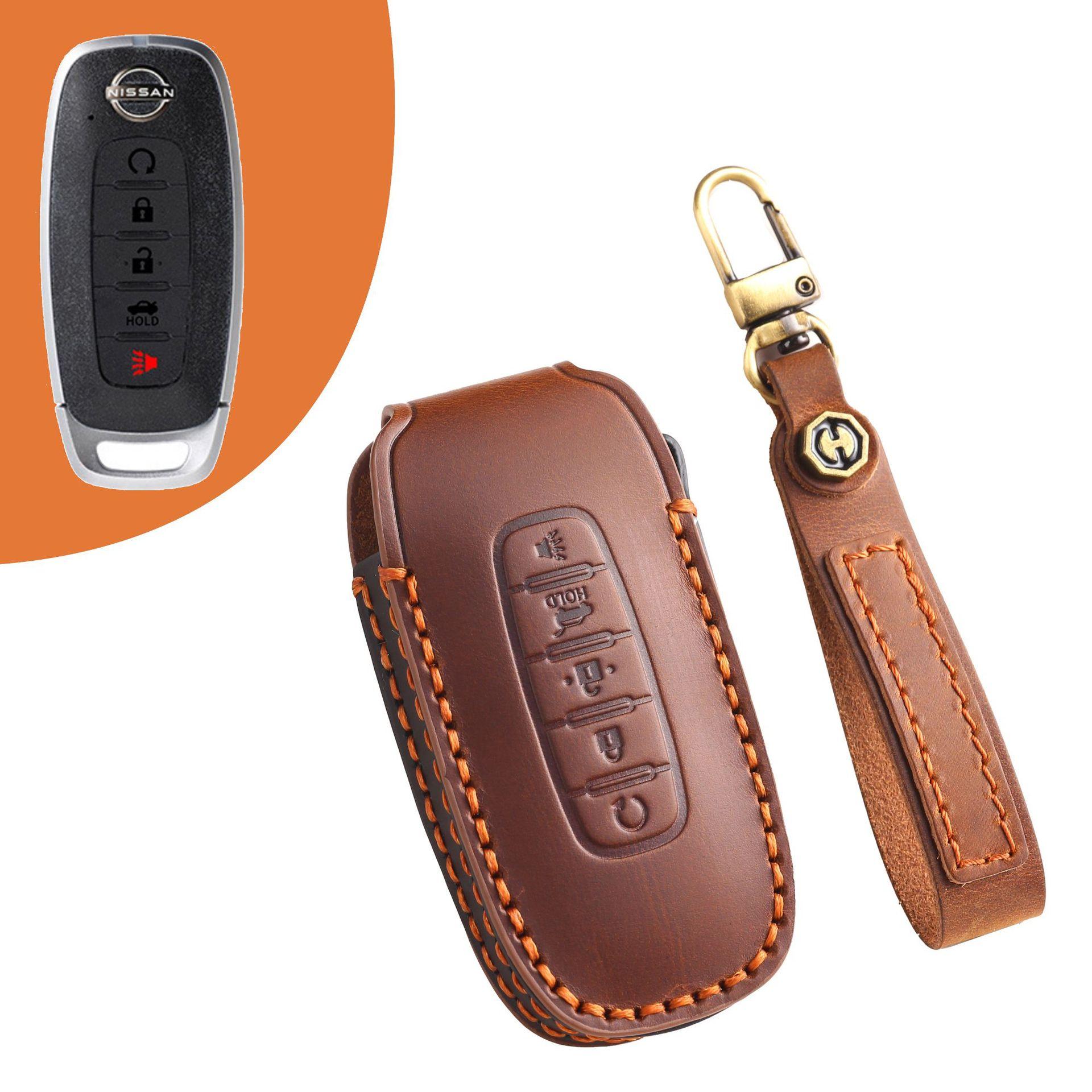

Applicable to 23 Nissan Xuanyi key sets, Teana Exploration Lu Qashqai Qijun Jinke Aliya leather key case