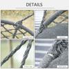 Two-Seater Boho Macrame Hammock Swing - Grey