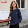 Baleno Women's 2026 Relaxed Fit Pure Cotton Long Sleeve T-Shirt