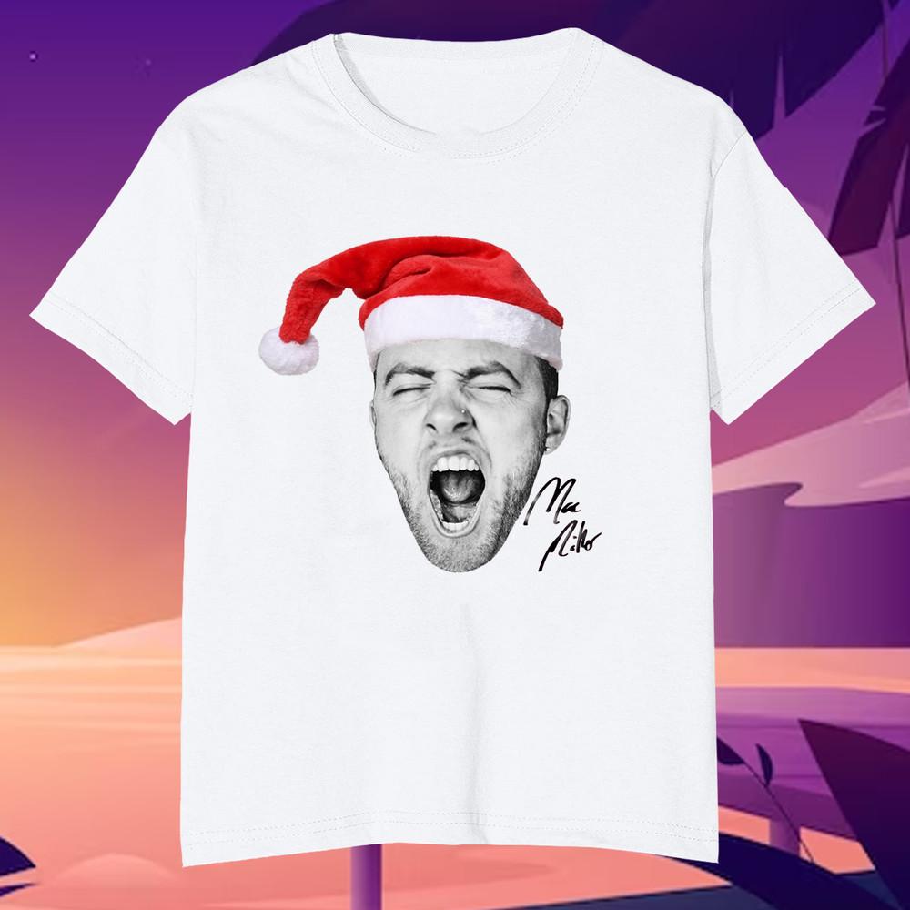 

NEW Santa Christmas Mac Miller Big Face Signature White All Size Shirt AE66 Unisex T-Shirt S