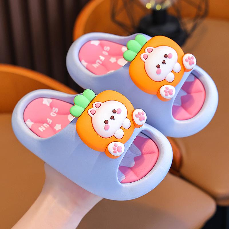 Children's Summer Sandals Boys and Girls Non-Slip Soft Sole Home Bathing Parent-Child Large Medium Small Kids Beach Sandals