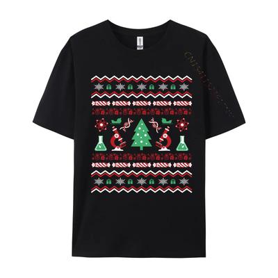 Science Laboratory Ugly Christmas Sweater Dna Microbiology T-Shirt Short Sleeve Retro Classic T Shirts Clothing Graphic
