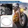 UXCELL 130cm Motorcycle Brake Clutch Oil Hose Line Red