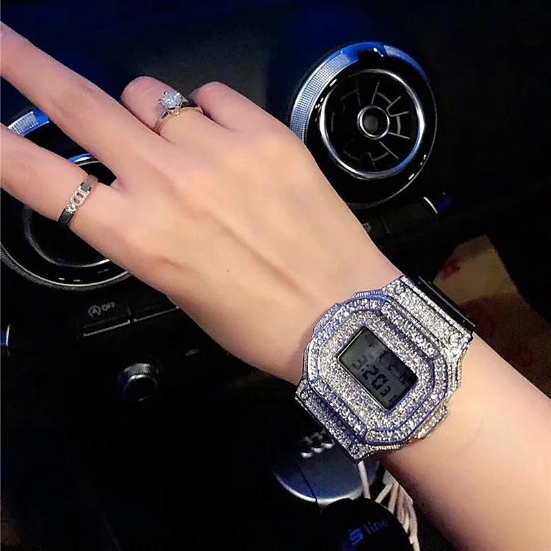 Мужчины Женщины Цифровые Часы С Подсветкой Недели Отображение Даты Циферблат Цифры — фото 7