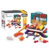Kids BBQ Grill Playset with Smoke Light Sound & Color-Changing Food Kids Play Kitchen Toys Barbecue Toy for Toddlers 3-5