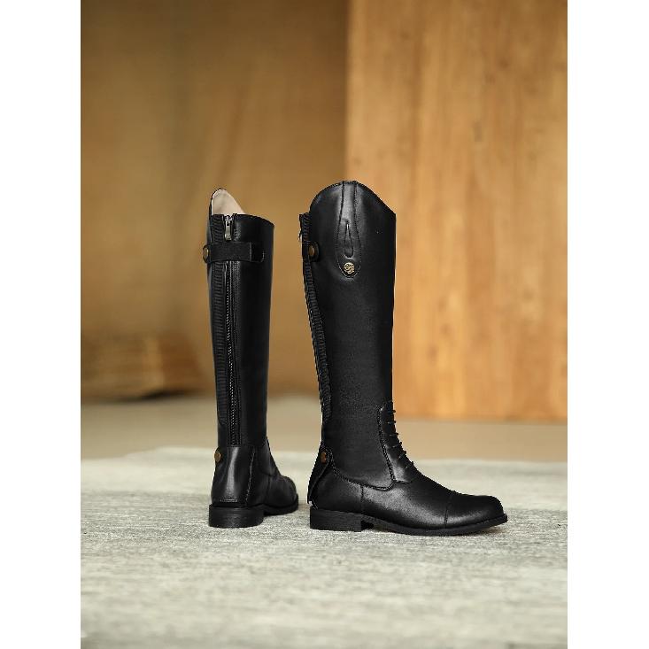 2025 Equestrian Boots Leather Equestrian Supplies Long Boots Riding Equipment Non-Slip Ultra Footwear Resistant Horse Rider Shoe