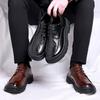 Fashion Men Dress Shoes lace up oxfords Patent Leather Luxury Fashion Groom Wedding Shoes Men outdoor italian style Oxford Shoes men