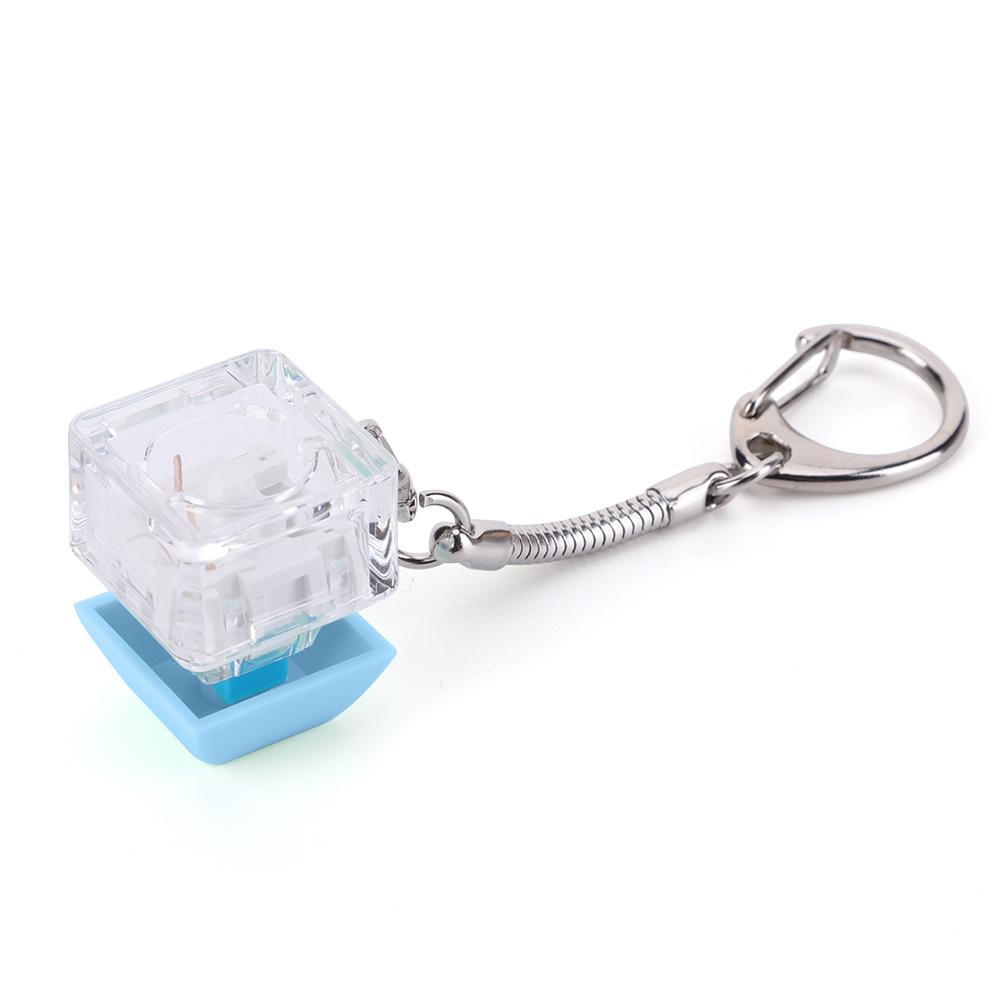 Mechanical Keyboard Keychain 1 Key Button Stress Relief Gifts DIY Keyboard Clicker for Adult To Relief Stress Pass The Time