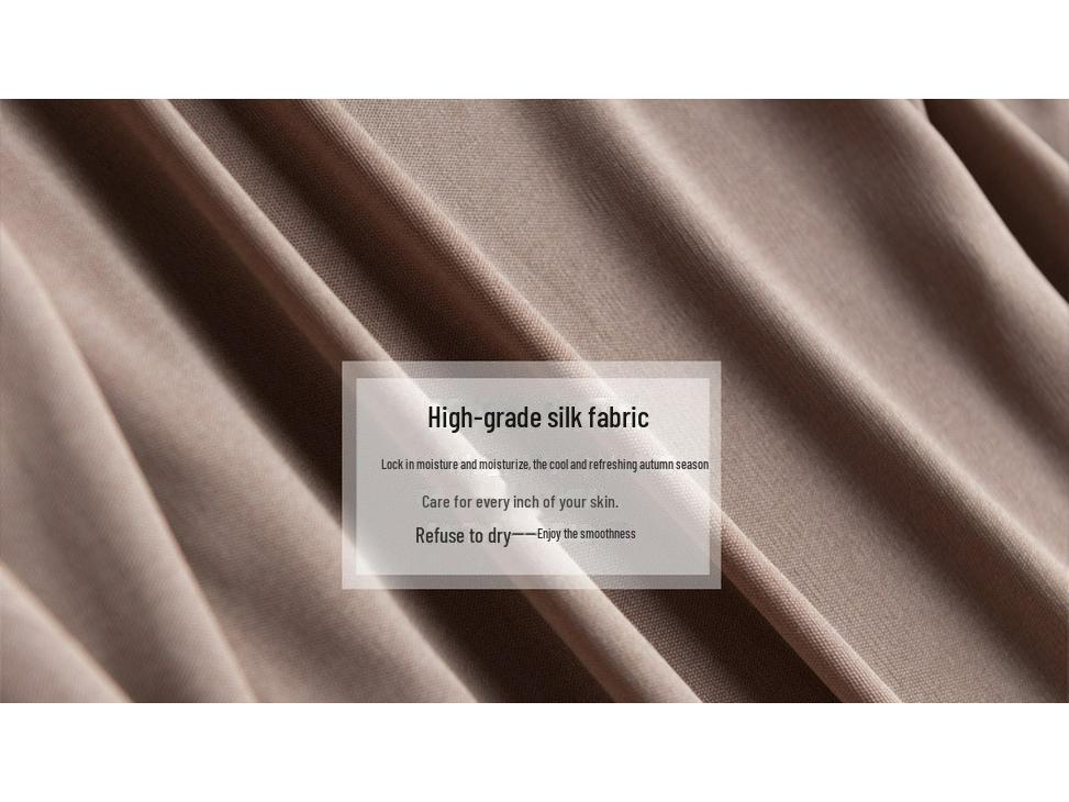 New Women's Silk Long-Sleeve Round Neck T-Shirt - Loose Fit Korean Style for Autumn