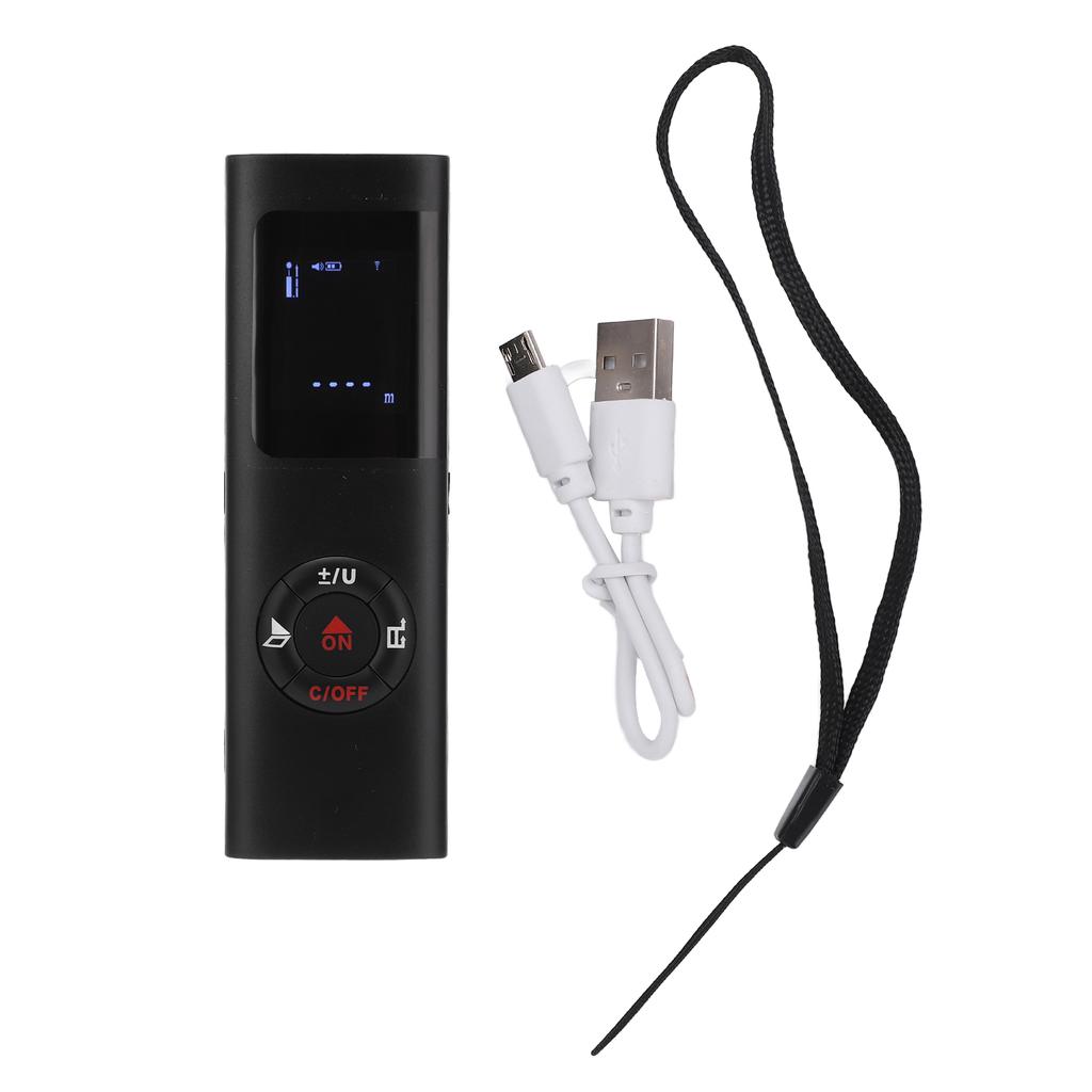40m Laser Distance Meter Mini Infrared Rangefinder Distance Measuring Equipment USB Charging