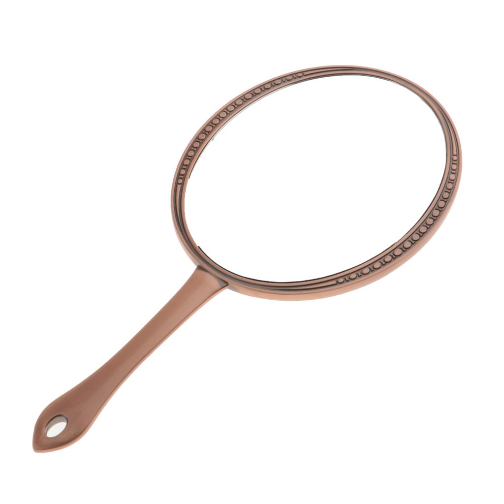 Handheld Cosmetic Shaving Mirror Hand Beauty Vanity Single Side Mirror