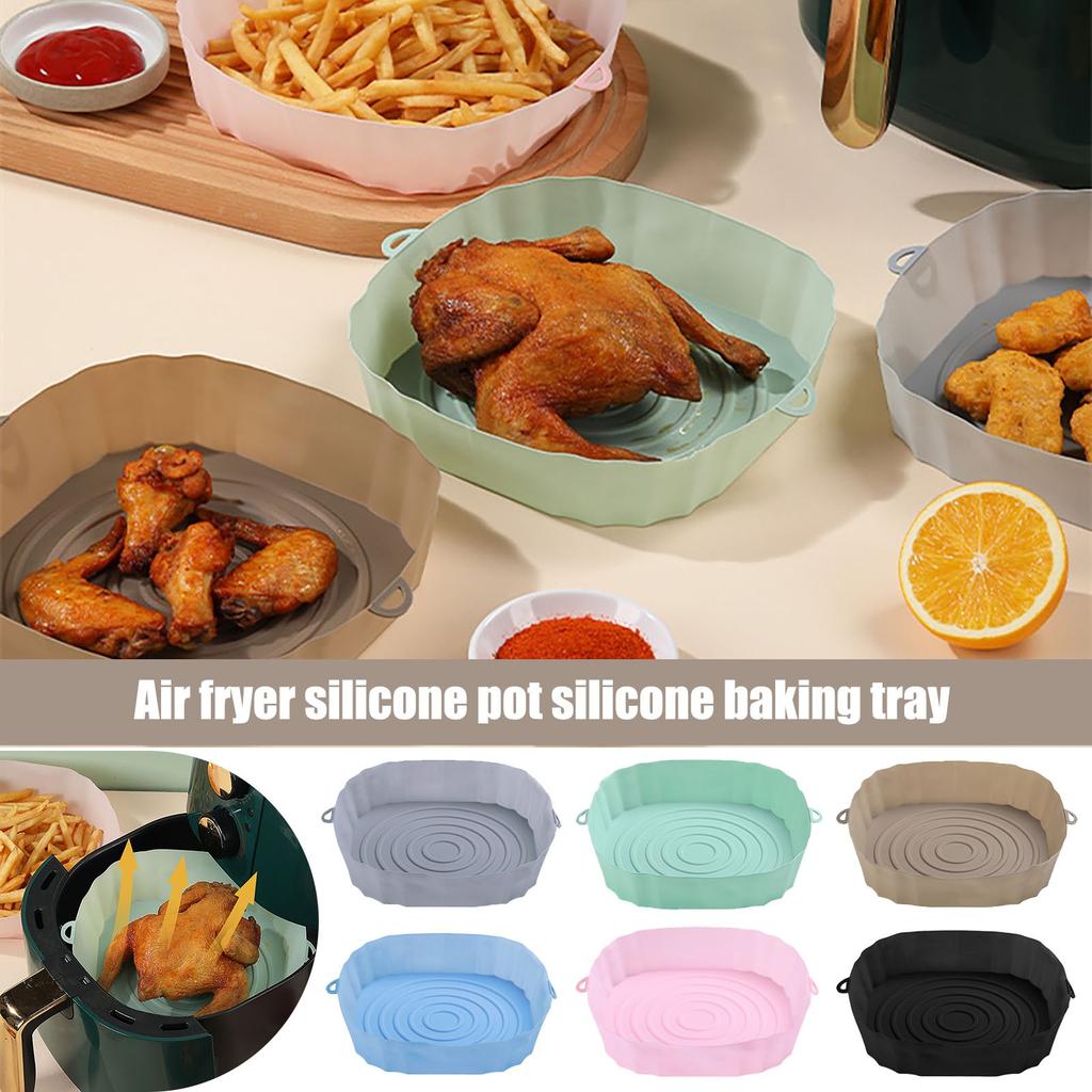 Fryer Silicone Pan Silicone Baking Mat  Fryer Liner,Silicone Multishape Baking Tray