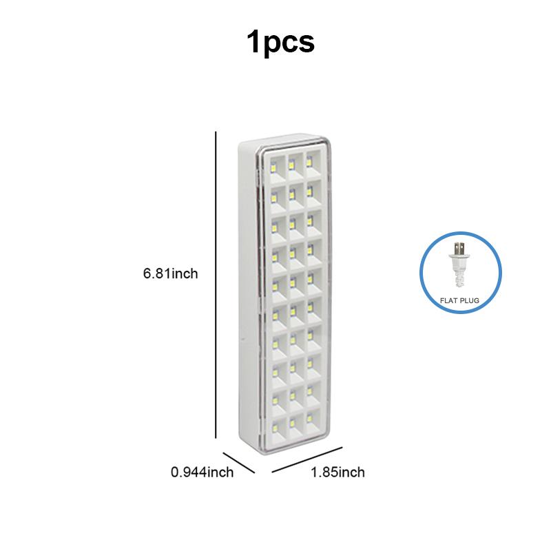 1/2/3/4pcs Emergency Light 30LED Emergency Evacuation Lamp Wall-mounted Home Bulb Rechargeable Camping Lights for Power Outage