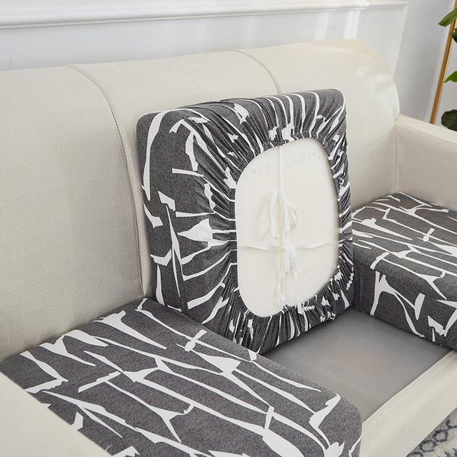 Geometric Printed Sofa Cushion Cover Stretch Sofa Seat Cover For Pets Kids Living Room Furniture Protector Washable Couch Case