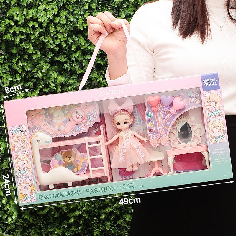 Boxed Girls Doll Gift Box Set Girls Toy Dress Up Princess Doll Doll