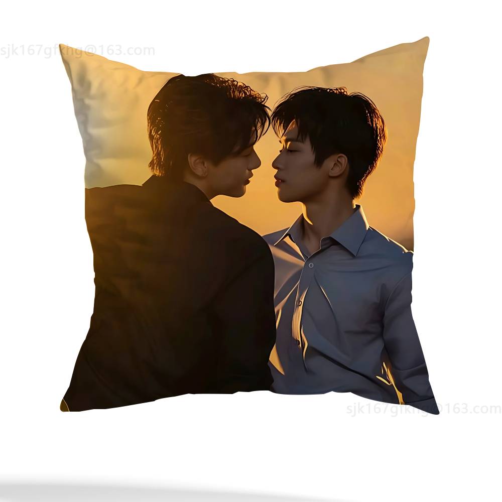 Revenged Love Pillow Case Square Double-Sided Printing Short Plush Sofa Cushion Cover Bedroom Bedside Pillow