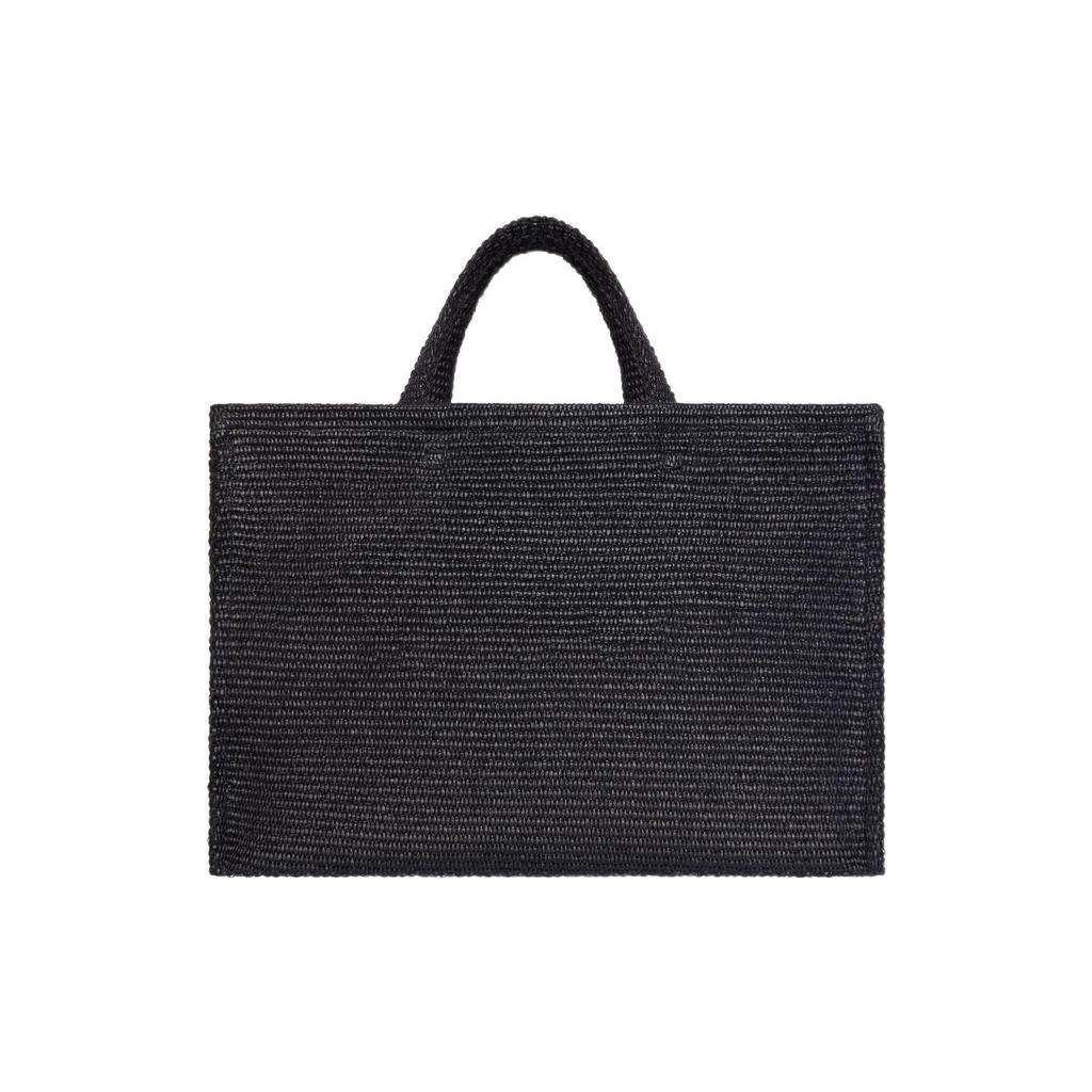 Givenchy Large G-Tote Raffia Shopping Bag Black Women Tote_bags BB50UMB1SQ-001