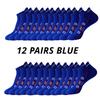 6/12Pairs Men Sports Mesh Running Socks Breathable MoistureWicking Low-Cut with Ear Loops All-Season Couple Socks for Men Women