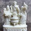 Fu Lu Shou sculptures and Figurines Chinese Mythological Figures Home Room Office Wealth Luck Feng Shui Decor Gift