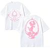 Puella Magi Madoka Magica Graphic Washed Cotton T‑shirt Unisex Harajuku High Street Retro Oversized Short Sleeve Tops