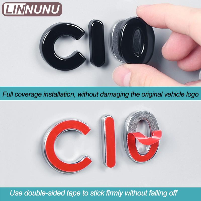 Linnunu Fit for Leapmotor C10 Black Car Car Exterior Decoration Parts Front Cover Car Steering Wheel Wheel Car Rear Decorative Stickers Car