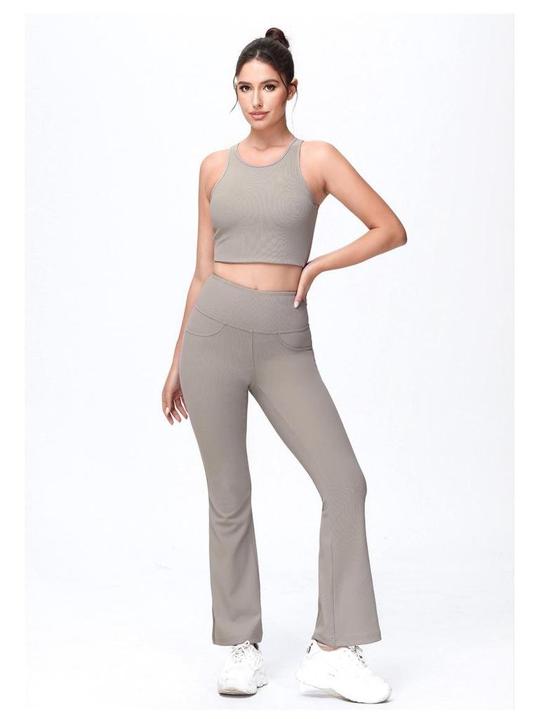 Women's High-Waist Yoga Flare Pants - Slimming Sport & Casual Leggings