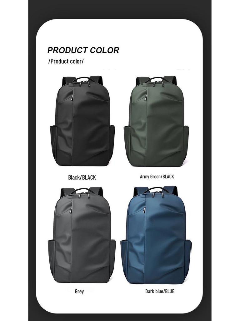 Unisex Large Capacity Fashion Backpack: Trendy, Waterproof, High-End Commuter and Travel Bag with Laptop Compartment
