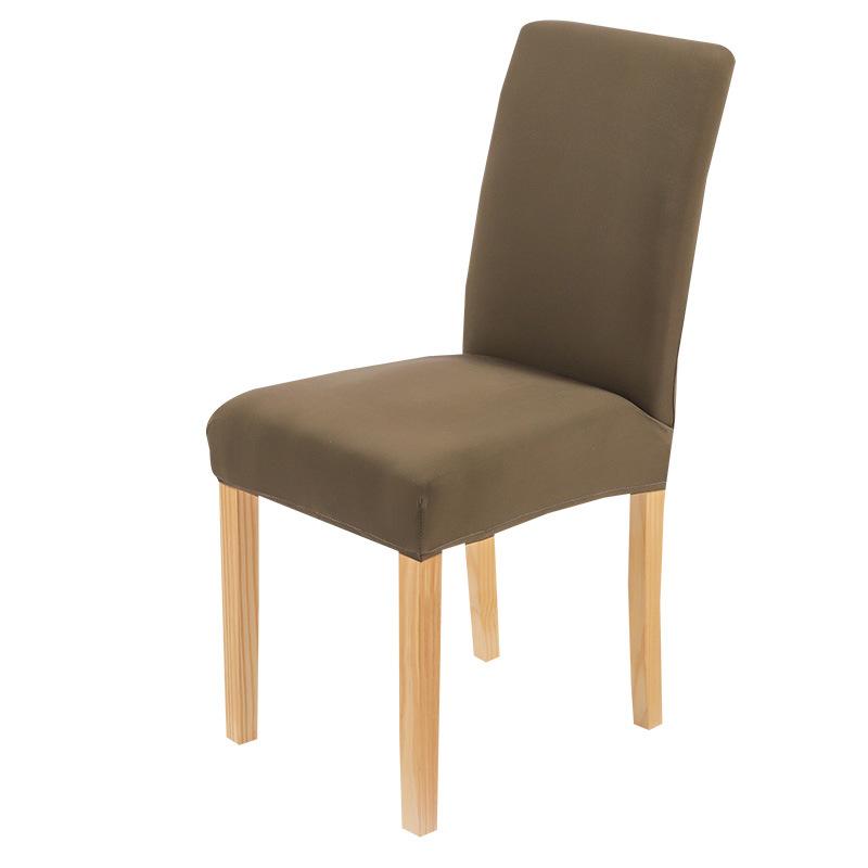 Chair Cover Household Half-Pack One-Piece Solid Color Simple Polished Dining Chair Cover Hotel Home Dust Cover