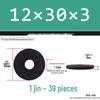 Blackened Thickened Metal Flat Washer Spacer, Round, M3-M42