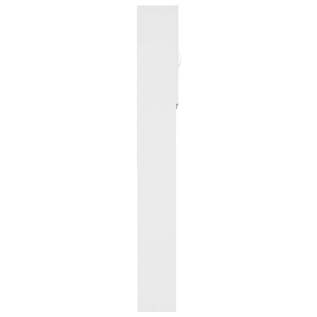 Washing Machine Cabinet White 64 x 25.5 x 190 cm