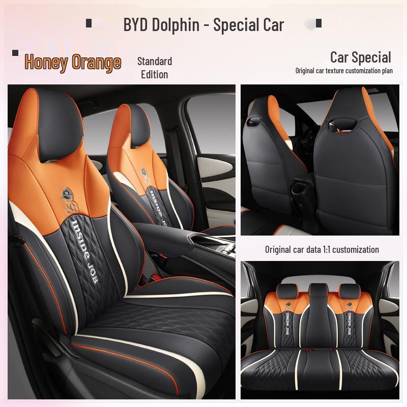 BYD Dolphin Electric Seat Cushion: Four Seasons, Full Coverage, Custom Fit for Five-Seater.