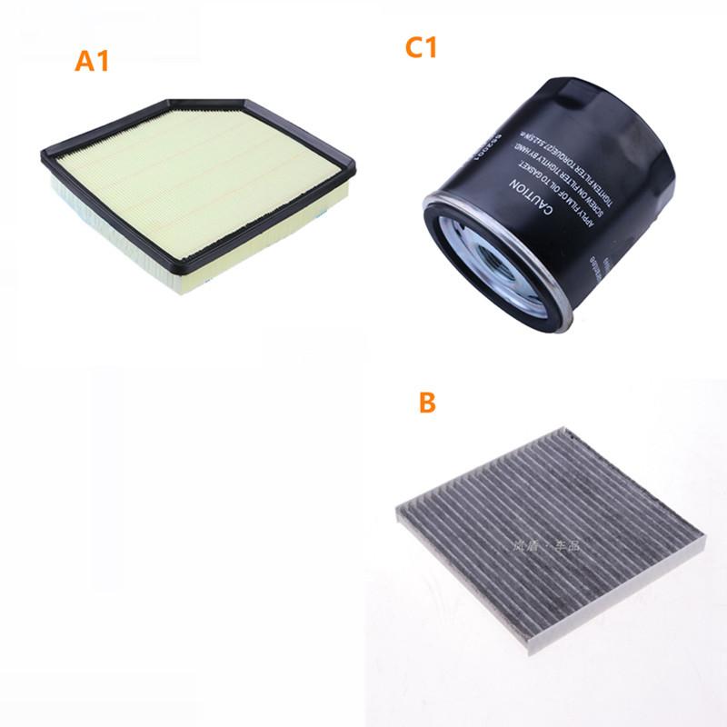 Car Air/Conditioning/Fuel/Lubricating Oil Four Filter Kit,For Geely Emgrand X7 EmgrarandX7,EX7,FC SUV,Vision X6,NL4