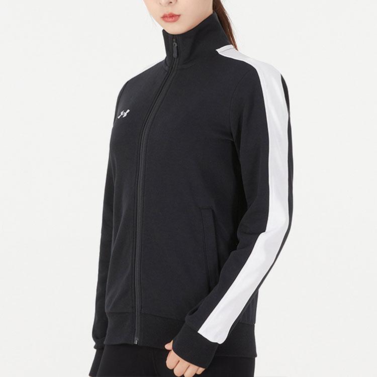 Under Armour Casual Running Training Stand Collar Jacket Women Jackets Black 21500442-001