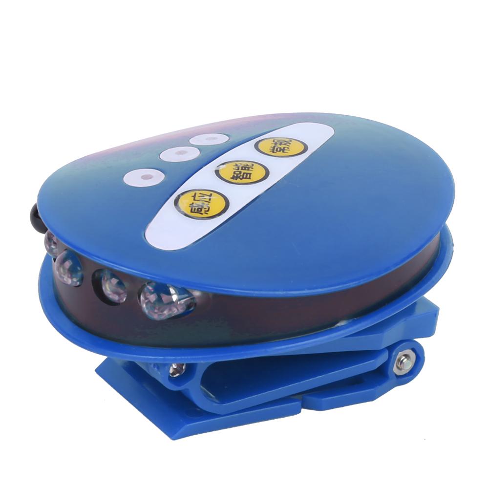 Sensing Hat Light Head Light USB Rechargeable Clip LED Hat Light for FishingBlue