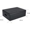 Storage Box - Creative Deco - XL - Wood To Decorate - Black - 40 X 30 X 14 Cm