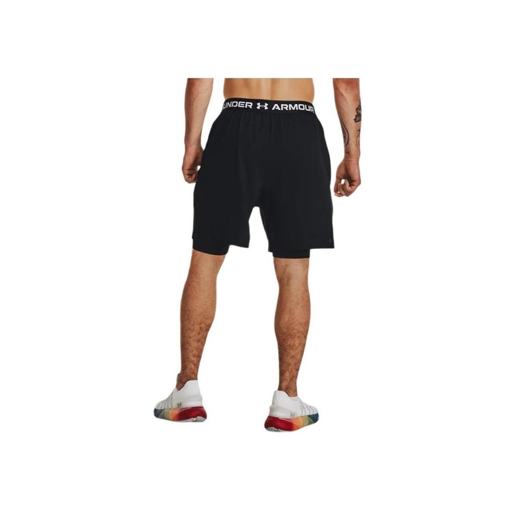 Under Armour Solid Elastic Shorts Men Shorts Black 1378910-001