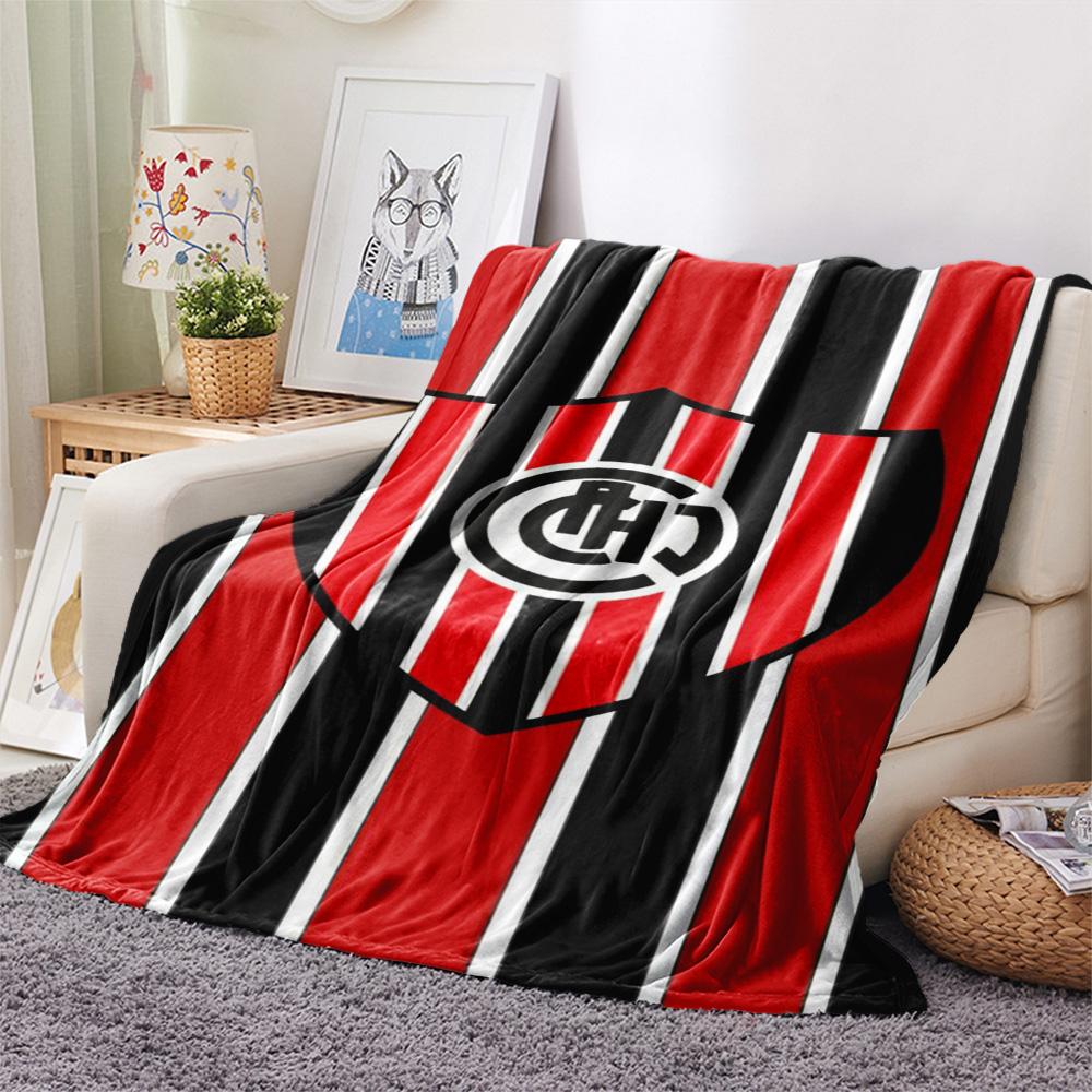 1Pc Chacarita Juniors Print Flannel Blanket High Quality Warm Comfortable Cover for All Seasons Perfect for Gifts Home Decor