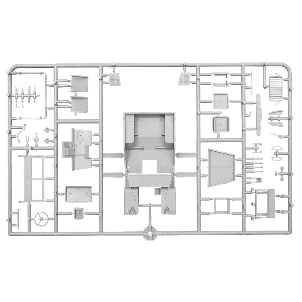MiniArt Scale WWII British Bantam 40 BRC Drive Light Military Vehicle with 3 Plastic Model MA35324 1/35 Four-Wheel Figures, Kit,